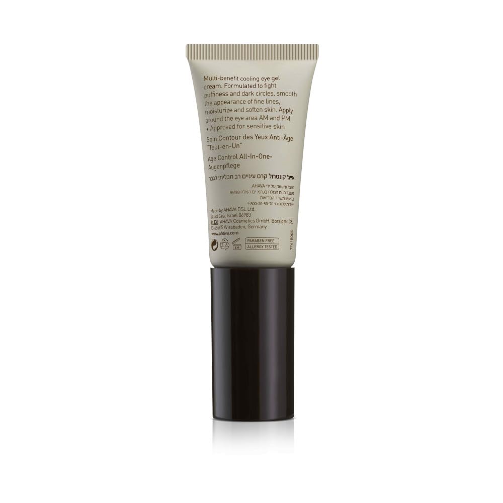 AHAVA Time To Energize Men's Age Control All-in-One Eye Care - Refreshing & Hydrating Gel to Smooth Undereye Area, Reduce Dark Circles, with Osmoter Beauty & Personal Care AHAVA