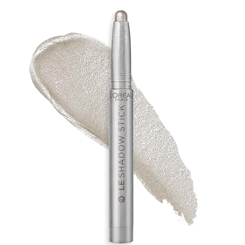 L'Oreal Paris Makeup Le Shadow Stick Eyeshadow, Blendable, Smudge-Resistant, Cream Eyeshadow, Ice Sparkle, 0.05 Oz
