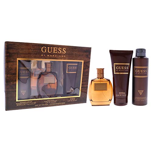 Guess by Marciano 3 Pc Gift Set 3.4oz EDT Spray, 6.7oz Shower Gel, 6.0oz Deodorizing Body Spray GIFTSET Beauty & Personal Care GUESS