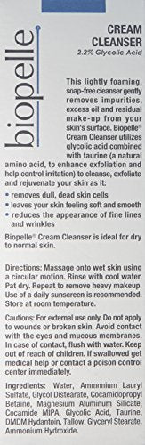 Biopelle Exfoliating Glycolic Acid (2.2%) Facial Cleanser Cream, 6 Fl Oz Beauty & Personal Care biopelle