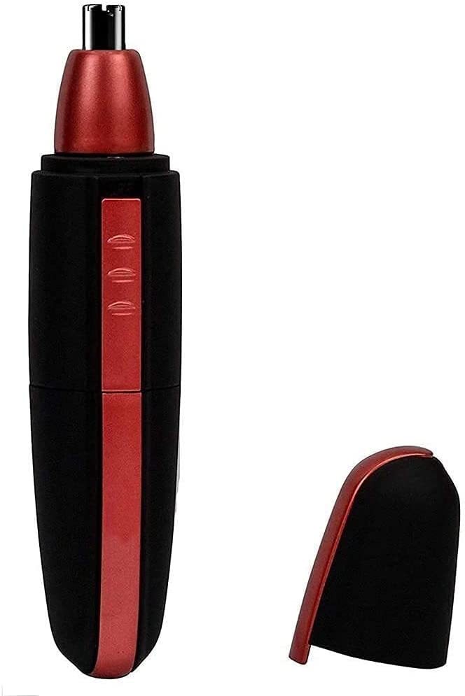 LEONYS Nose Hair Eyebrows Trimmer for Men, Waterproof Painless Eyebrow Nose Facial Hair Remover, Easy to Clean, Portable, Battery Operated (Black) Beauty and Personal Care LEONYS
