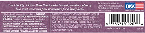 Tree Hut Shea Detoxifying Bath Bomb with Charcoal Fig & Olive, 7.2oz, Ultra Hydrating Bath Bomb for Nourishing Essential Body Care Beauty & Personal Care Tree Hut