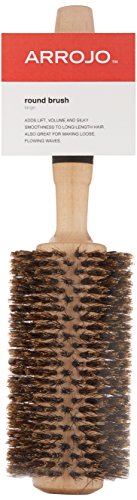 ARROJO Large Round Hair Brush - Large Round Brush for Blow Drying & Styling - Boar Bristle Hair Brush for Volume & Smoothness - Round Hair Brushes Beauty & Personal Care ARROJO