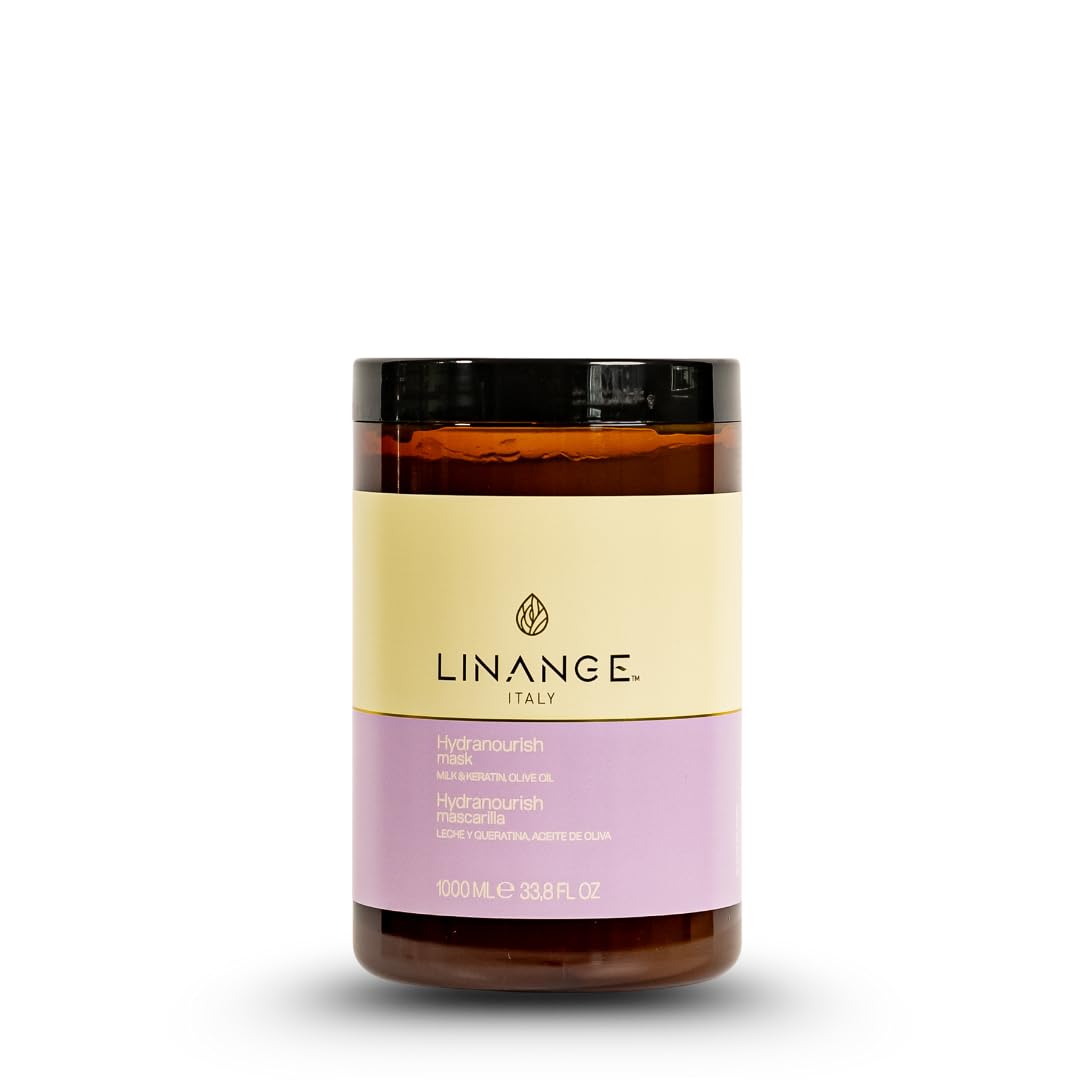 Linange Milk & Keratin Set: 33.8 Oz Shampoo, 33.8 Oz Mask, 8.45 Oz Leave-in Conditioner Spray (Free Starry Sexy Kiss Lip Plumping) Beauty & Personal Care LINANGE