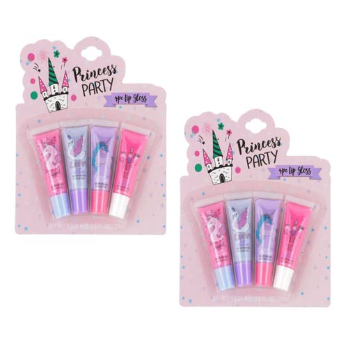EXPRESSIONS 8pc Lip Gloss Set - Flavored Tubes, Non-Toxic Kid-Friendly, Sweet Scented Holiday Gifts, Children Birthday Party Favor Assortment Beauty & Personal Care EXPRESSIONS