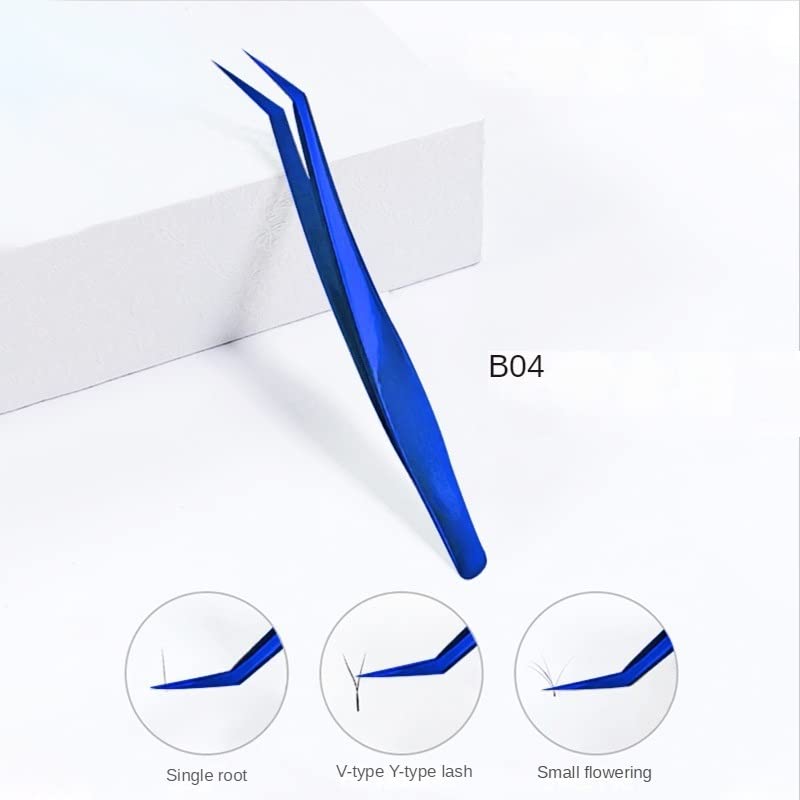 Volume Eyelashes Tweezers Stainless Steel superhard Tweezers High Precision Anti-static tweezers Eyelash Extensions custom Beauty and Personal Care NSUQOA