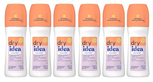 Dry Idea Anti-Perspirant Deodorant Roll-On Unscented 3.25 oz (Pack of 6) Beauty and Personal Care Dry Idea