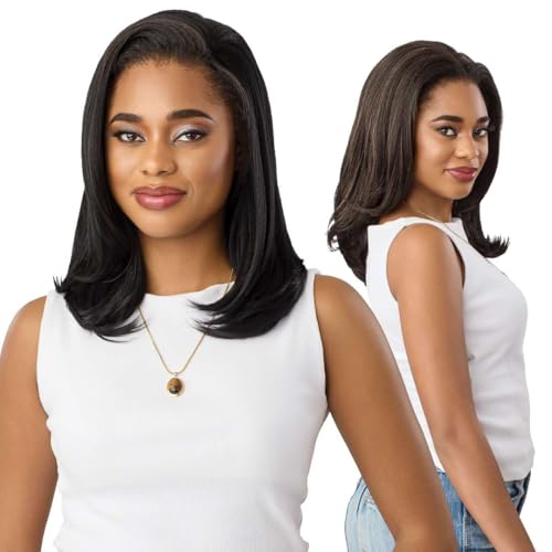 Outre Quick Weave Synthetic Half Wig - Eliette (JET BLACK 1)