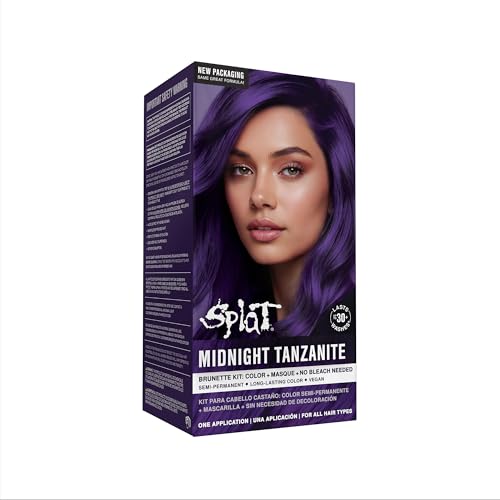 Splat | Midnight Complete Kit | Hair Dye | Semi-Permanent | Long Lasting | Vegan and Cruelty-Free (Midnight Tanzanite) Beauty & Personal Care Splat