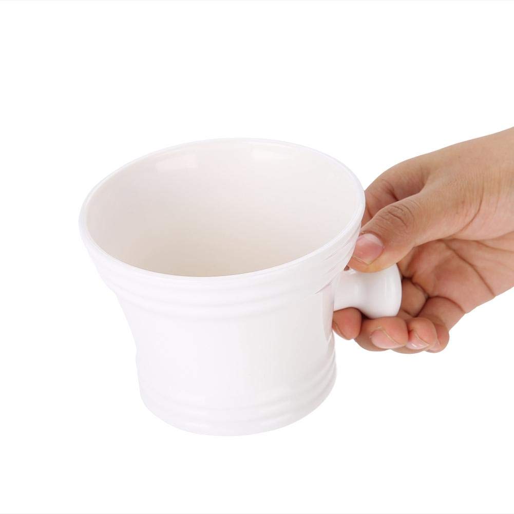 2 Colors Plastic Shaving Soap Bowl Foam Shaving Soap Cream Bowl with little handle Shaving Bowl for Men, Traditional Wet Shaving Factory Shaving Mug Beauty and Personal Care Clina