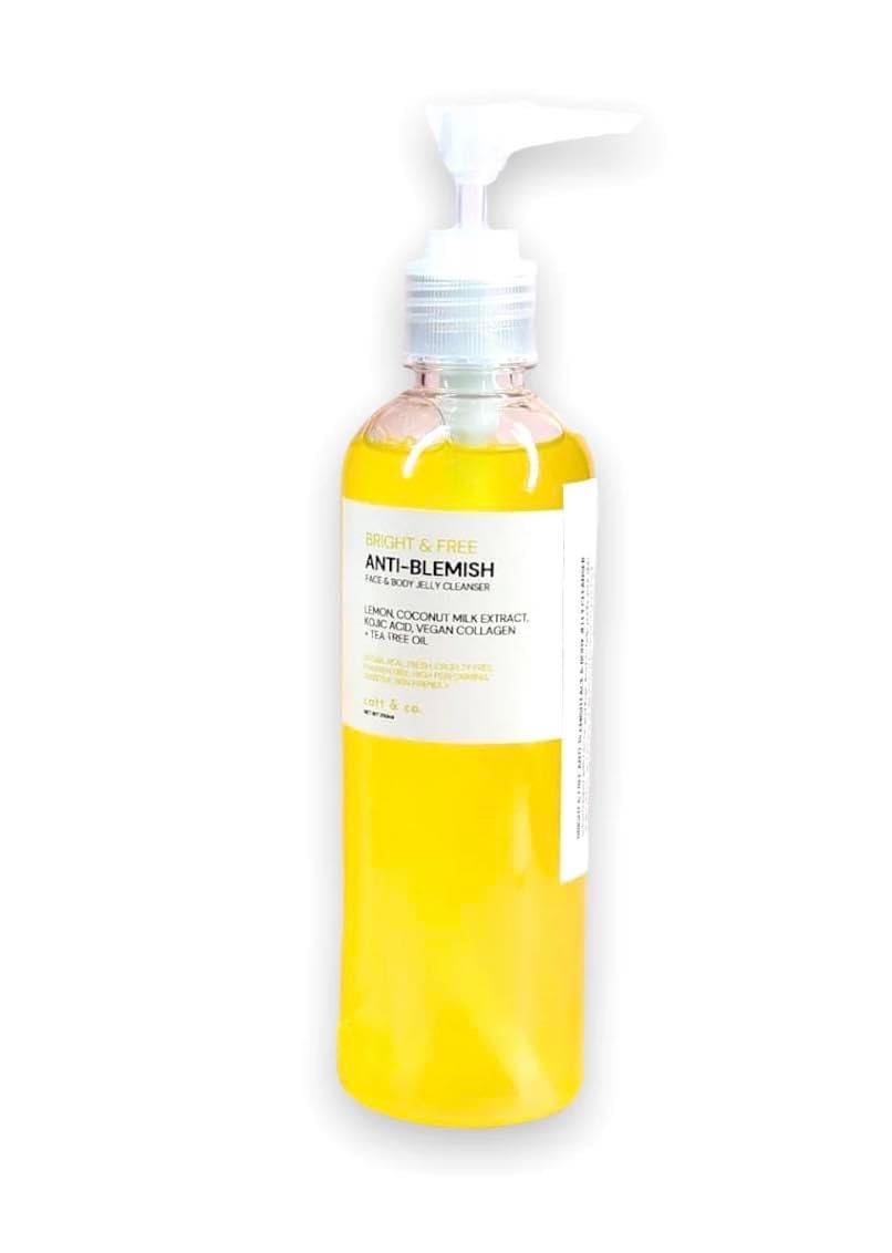 Catt & co. Bright and Free ANTI- BLEMISH FACE & BODY JELLY CLEANSER 250ML Beauty & Personal Care Catt & Co