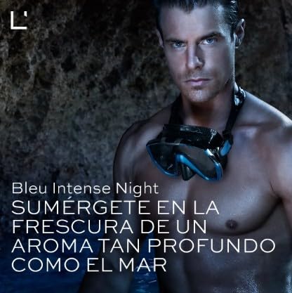L'Bel Bleu Intense Night Mini Fragrance for Men, Eau de Toilette .33 fl. oz. (10ml) Beauty & Personal Care L'Bel