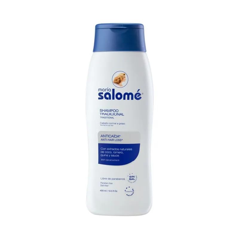 Shampoo Maria Salomé 400ml - Anticaída y estimula el Crecimiento. Sin Sal, Sin Parabenos Beauty & Personal Care Maria Salome