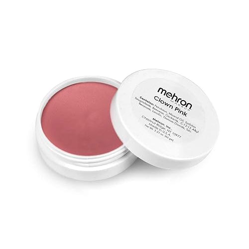 Mehron Makeup Clown Pink Face Paint | Light Pink Face Paint | Clown Makeup for Halloween & Cosplay 2.25 oz (65 gm) Beauty & Personal Care Mehron