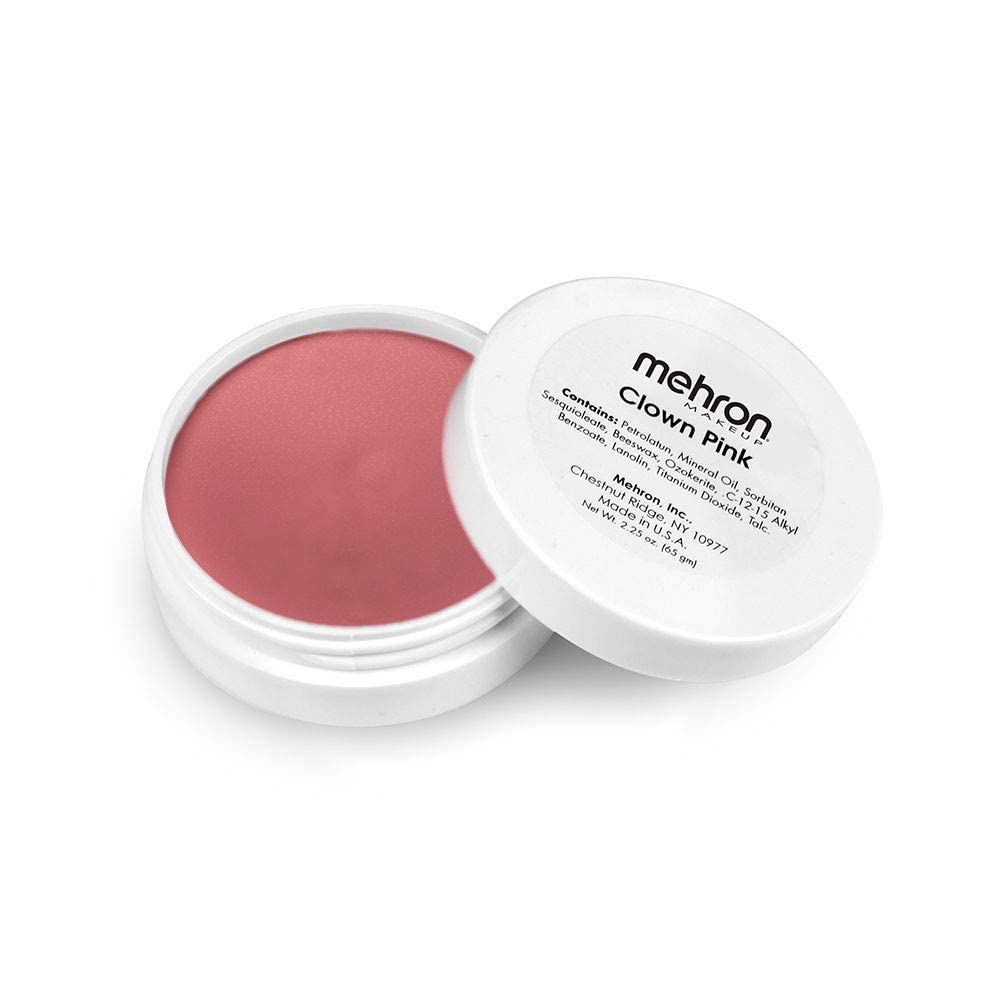 Mehron Makeup Clown Pink Face Paint | Light Pink Face Paint | Clown Makeup for Halloween & Cosplay 2.25 oz (65 gm) Beauty & Personal Care Mehron