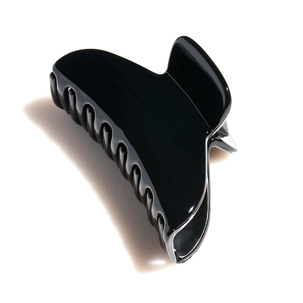 Bellefixe 7cm Premium Acetate Jaw Clip (Black) Beauty & Personal Care Bellefixe