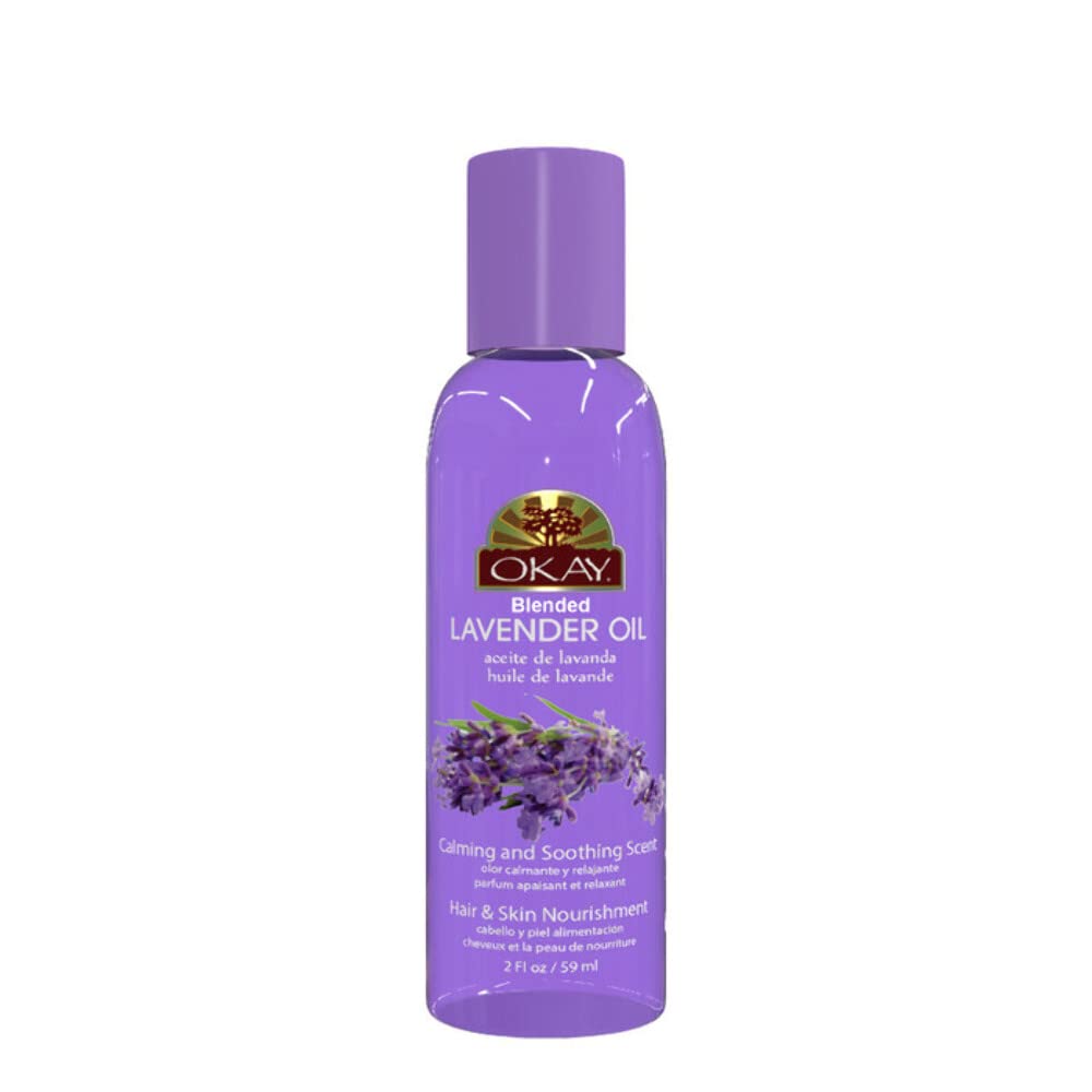 OKAY |Blended Lavender Oil | For Hair and Skin | Moisturizes | Replenishes | Free of Paraben | 2 oz Beauty & Personal Care OKAY
