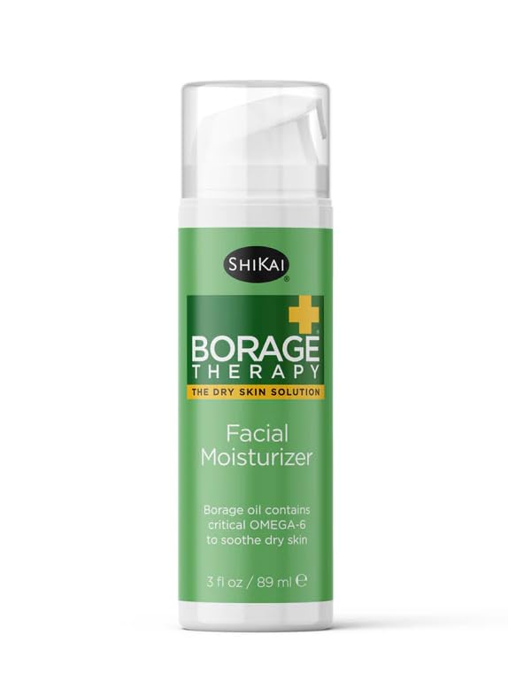 ShiKai Borage Therapy Facial Moisturizer | Unscented Cream for Face & Neck | Daily Skin Lotion for Dry or Sensitive Skin | Non-Greasy, Gentle Formula Beauty & Personal Care ShiKai