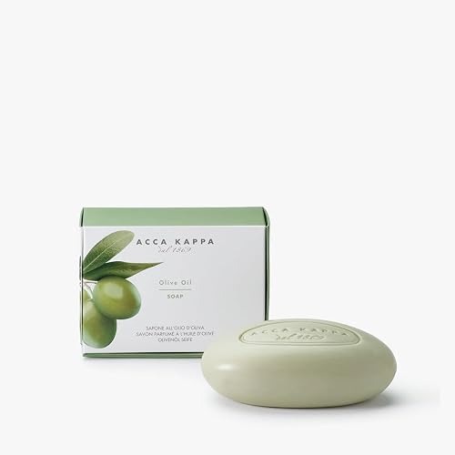 Acca Kappa Olive Oil Vegetable Soap Bar 150 g moisturizing Triple-Milled Cleanser for Men and Women Beauty & Personal Care Acca Kappa