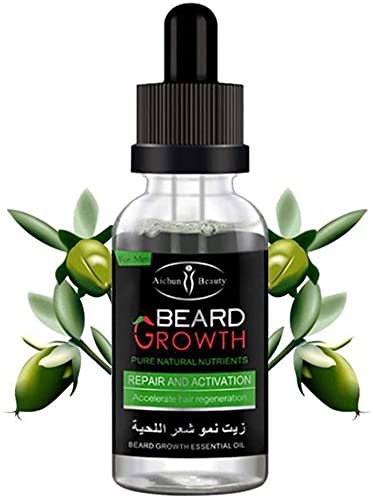 AICHUN BEAUTY Beard Oil Mustache Hair Pure Natural Nutrients Skin Cleansing Vitamins Grapefruit Seed Oil Ginger Andrea Hair 30ml Beauty and Personal Care AICHUN BEAUTY
