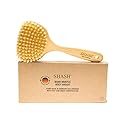 SHASH Since 1869 Hand Made in Germany - Smooth 100% Boar Bristle Body Brush, Gently Exfoliates Skin for a Softer, Smoother Complexion, Dry Brush Body Beauty & Personal Care SHASH