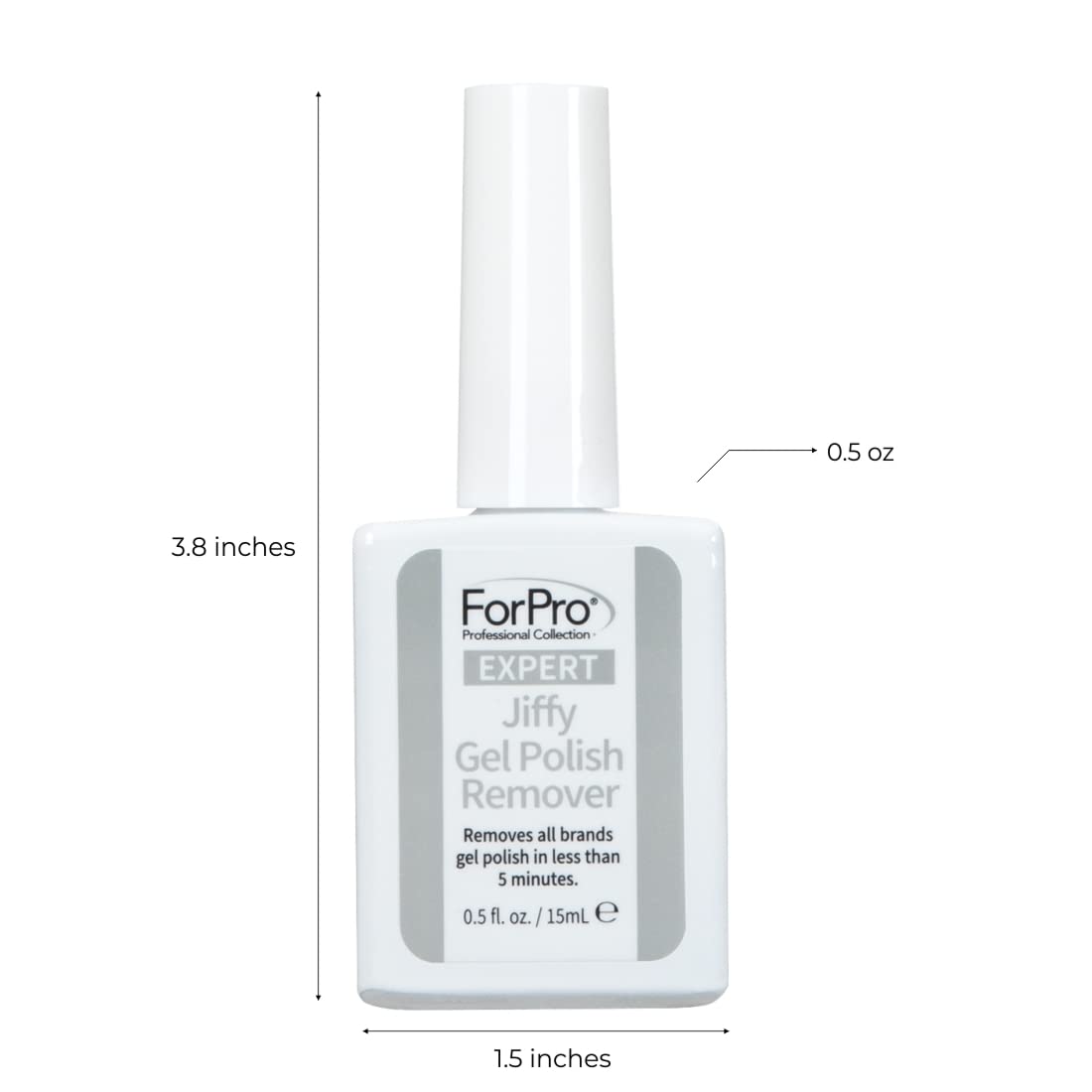 ForPro Professional Collection Expert Jiffy Gel Polish Remover, Removes All Brands Gel Polish in Less Than 5 Minutes, Quick & Easy Gel Removal, No Beauty & Personal Care ForPro Professional Collection
