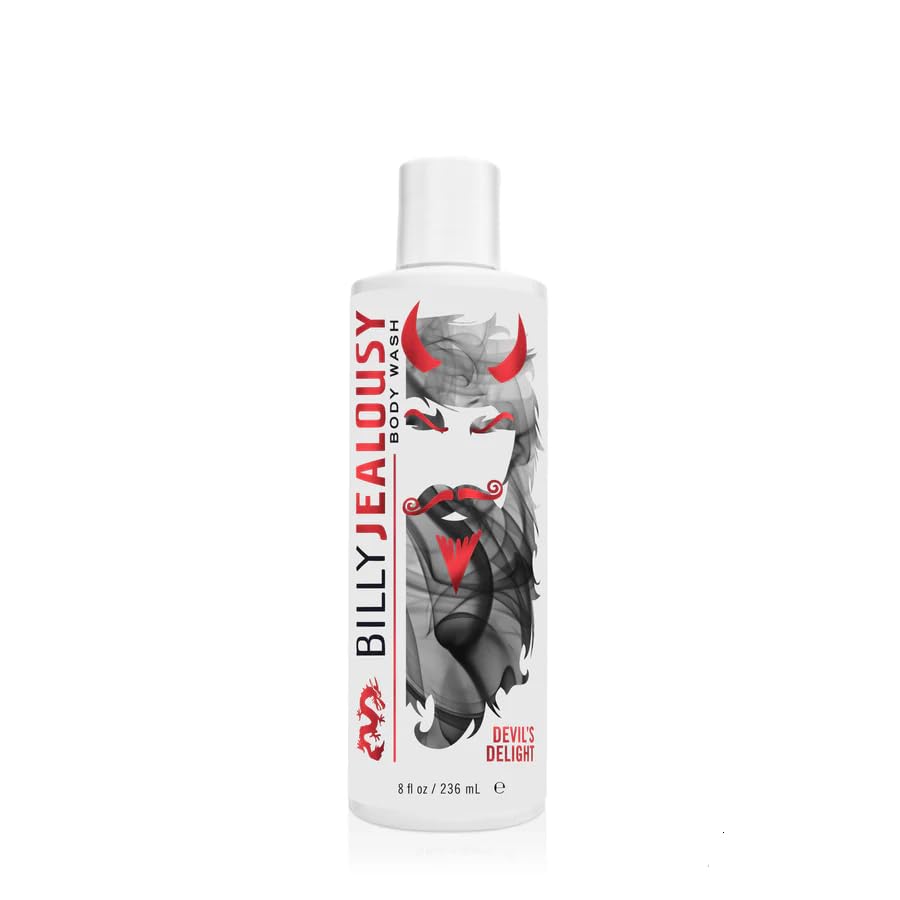 Billy Jealousy Devil's Delight Hydrating Body Wash for Men with Coconut Oil and Shea Butter, Cleanse, Smooth & Soften Skin, Black Pepper/Sandalwood Beauty & Personal Care Billy Jealousy