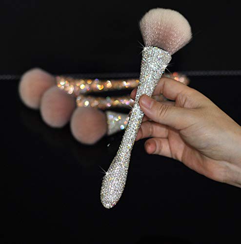 Bestbling Bling Rhinestone Large Mineral Powder Brush Makeup Brush Cosmetic Brush Foundation brush Perfect For Large Coverage Powder Bronzer Blush Beauty & Personal Care Bestbling