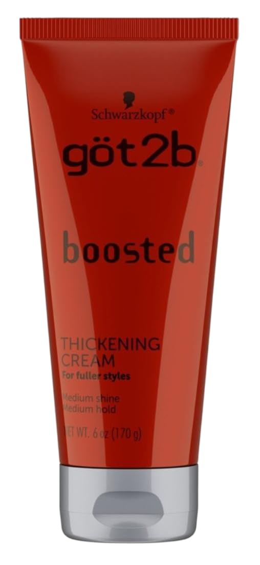 Got 2B Boosted Hair Thickening Cream for Fuller Styles, Medium Shine, Medium Hold, 6 Ounce - 2 Pack Beauty & Personal Care Got2B