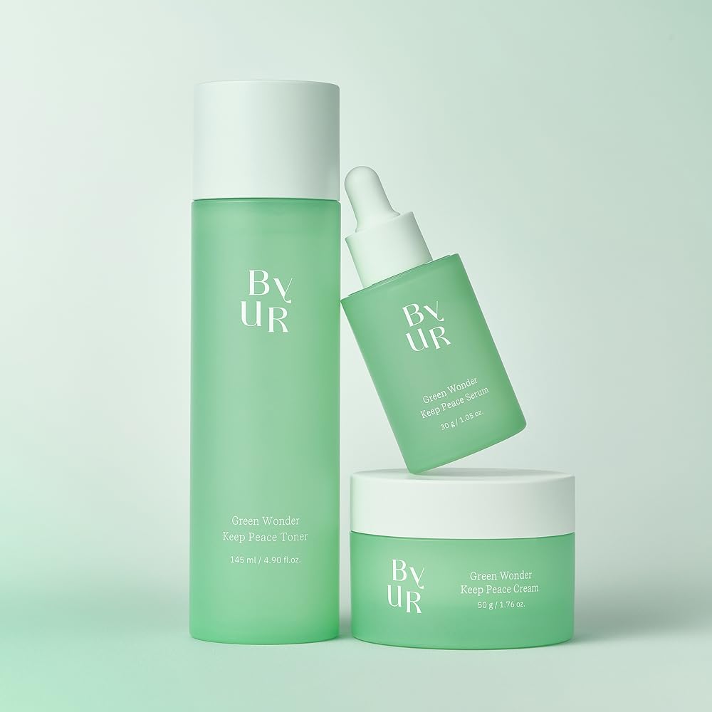 ByUR Green Wonder Keep Peace Serum - Soothing & Oil Control for Sensitive Skin, Gentle Exfoliation for Glass Skin, Salicylic Acid, AHA, Centella Beauty & Personal Care ByUR