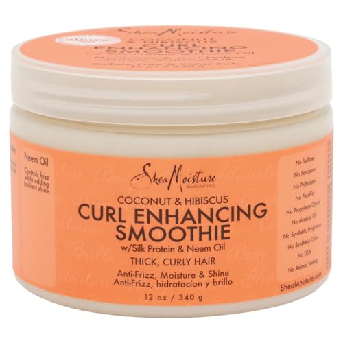 Shea Moisture Coconut Hibiscus Curl Enhancing Smoothie, multi, 12 Ounce (290223 ) Beauty & Personal Care SheaMoisture