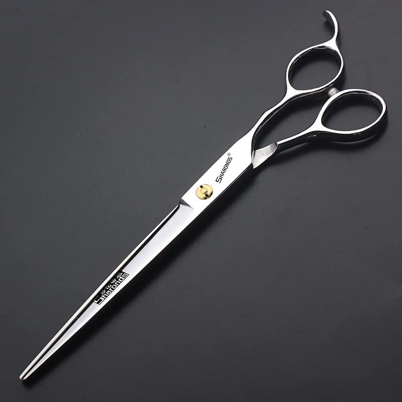 Professional Barber Hair Cutting Scissors/Shears (7-Inches) Stainless Steel Hairdressing Scissors (7 inch flat)