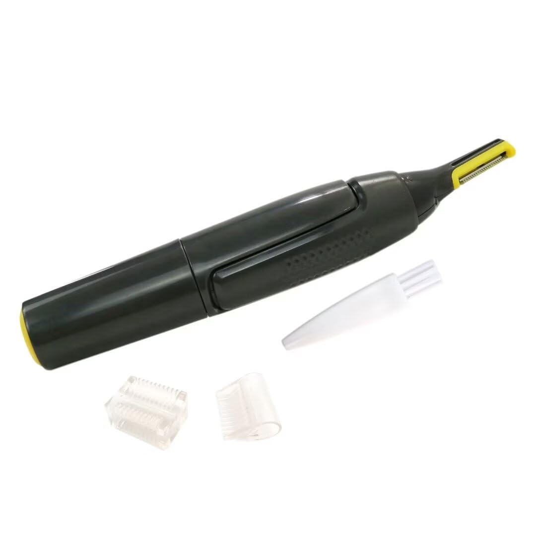 USonline911 Electric Nose Hair Trimmer Men Women Neck Eyebrow Trimmer Shaver Man Clean Trimer Razor Remover 2 x Brush Heads & 1 x Hair Brush Beauty and Personal Care USonline911
