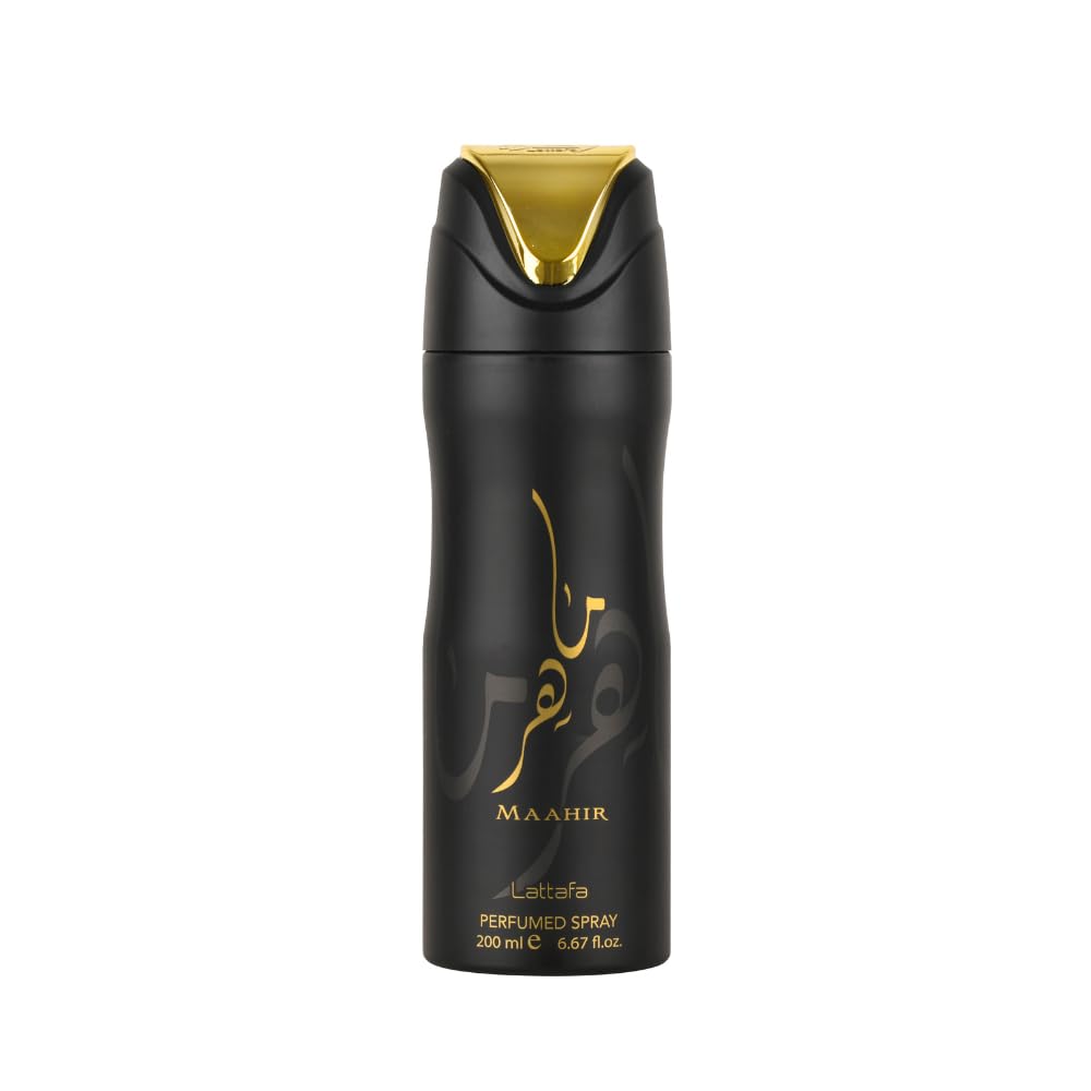 Lattafa Maahir Perfumed Deodorant Spray, 6.6 Ounce (Unisex) Beauty and Personal Care Lattafa