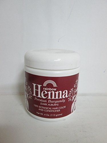 Henna (Persian) - Persian Burgundy (Dark Auburn), 4 oz ( Multi-Pack)12 Beauty & Personal Care Rainbow Research