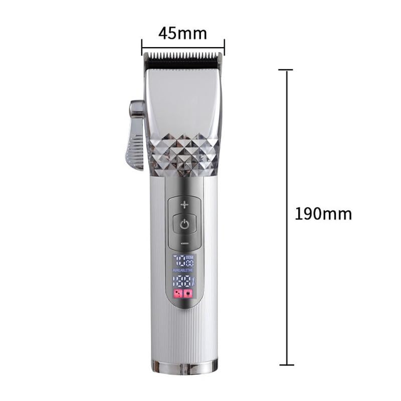 GLESVOWIO Pro Hair Clipper Professional Titanium Ceramic Blade Cordless Rechargeable Trimmer Barber Haircut Grooming Kit(Gold) Beauty and Personal Care GLESVOWIO