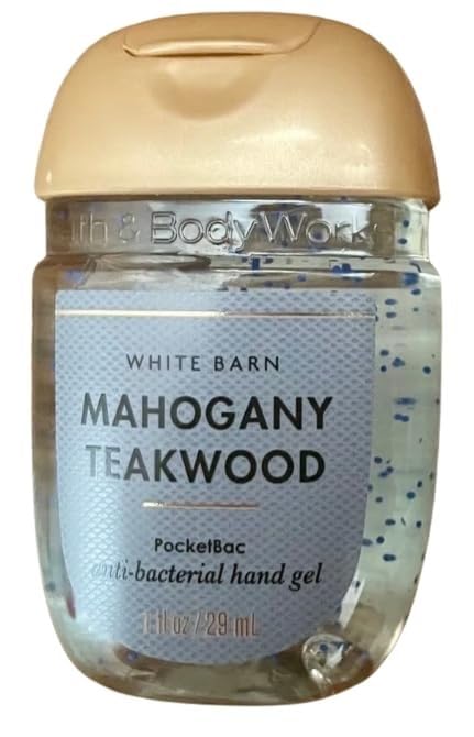 Bath & Body Works Pocketbac Hand Gel - Classic Scents - 1 oz - Pack of 1 (Mahogany Teakwood) Beauty & Personal Care Bath & Body Works