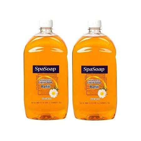 12 Count Case of Spa Soap Antibacterial Liquid Hand Soap 32 Oz Refill Bottles Beauty & Personal Care Ohio Trading