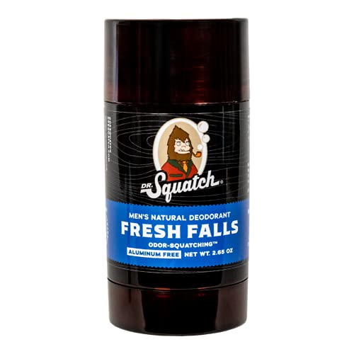 Dr. Squatch Natural Deodorant for Men - Odor-Squatching Aluminum Free - Fresh Falls (2.65 oz) Beauty and Personal Care Dr. Squatch