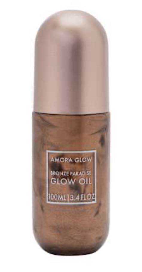Amora Glow Bronze Paradise Glow Oil, Liquid Bronzer, Hydrating Face Bronzer, 3.4 Fl Oz Beauty & Personal Care IWorld LLC
