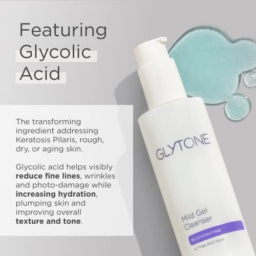 Glytone Mild Gel Cleanser - Exfoliating Face Wash for Normal to Combination Skin - With 4.7% Pure Glycolic Acid - Vegan & Fragrance-Free - 6.7 fl. oz. Beauty & Personal Care GLYTONE