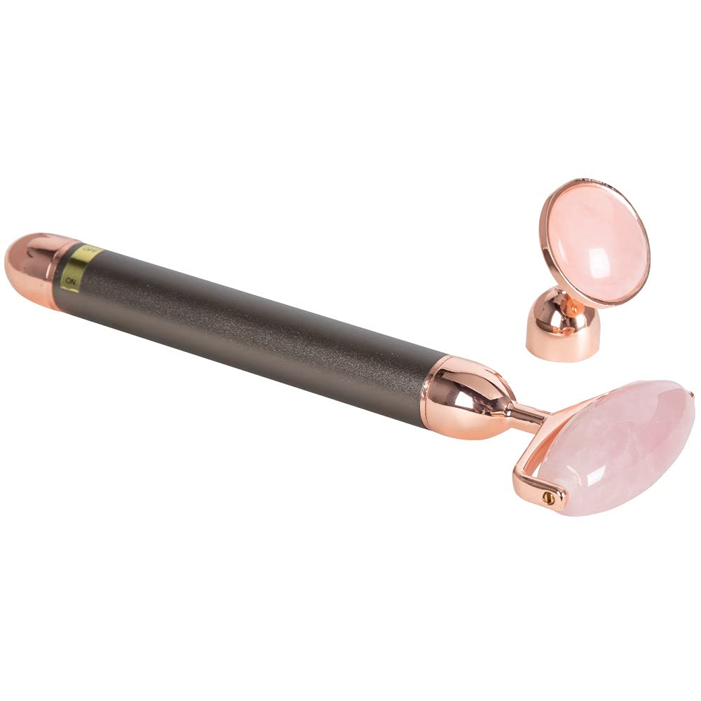 ForPro Professional Collection Electric Face Roller & Eye Massager, 2 in 1 Vibrating Skin Care Tool, Rose Quartz Beauty & Personal Care ForPro Professional Collection