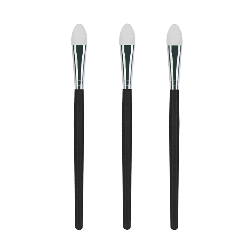 LORMAY 3 Pcs Silicone Eyeshadow and Lip Mask Makeup Brushes. Professional Tools for Applying Cream or Liquid Eye Shadows and Lip Colors Beauty & Personal Care LORMAY