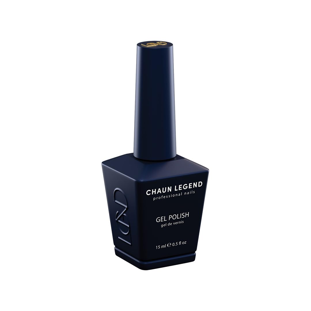 Chaun Legend Gel Nail Polish | Midnight Rendezblue LG5236 (black glitter) | Soak Off UV LED Cure Gel Polish High Gloss 15ml