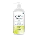 Kirk's 3-in-1 Head to Toe Nourishing Liquid Cleanser- for Men, Women & Children - Premium Coconut Oil & Aloe Vera- Non GMO & Vegan -Juniper & Lime Beauty & Personal Care Kirk's
