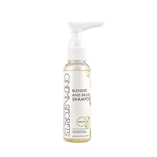 CINEMA SECRETS Vegan Makeup Brush Cleaner - Sponge & Makeup Brush Shampoo for Deep Cleansing - Removes Build-Up & Stains - Gentle & Cruelty-Free Beauty & Personal Care CINEMA SECRETS