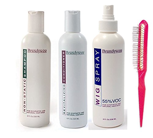 Brandywine Synthetic and Human Hair Care Products (8oz Shamp, Cond and Wig Spray) Beauty & Personal Care Brandywine