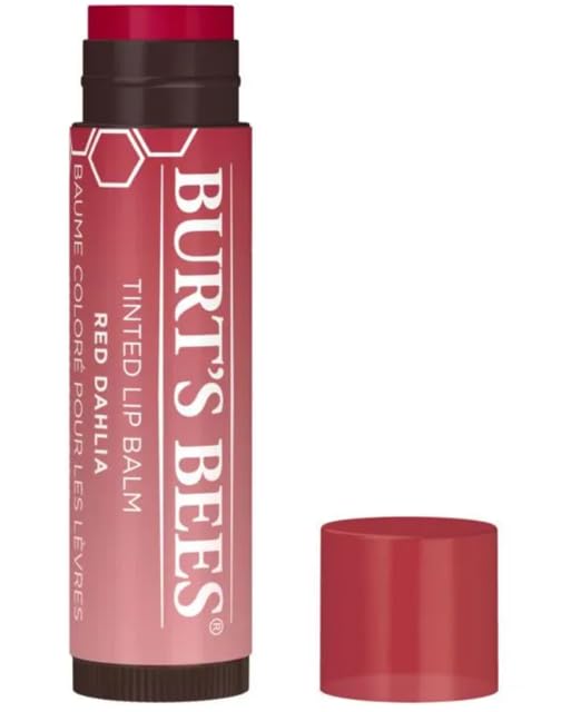 Burt's Bees Tinted Lip Balm | 3 Lip Balms - Red Dahlia, Hibiscus, Zinnia Beauty & Personal Care Burt's Bees
