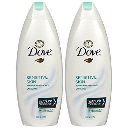 Dove Body Wash 22 Ounce Sensitive Skin Unscented (650ml) (6 Pack) Beauty & Personal Care Dove