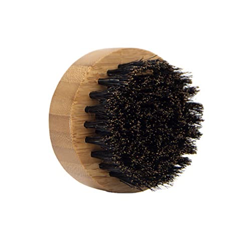 Men Beard Grooming Brush Beard & Mustache Brush Round Wood Handle For Facial Hair Boar Bristle Brush Adds & Softne Beauty and Personal Care Hxyxbnhno